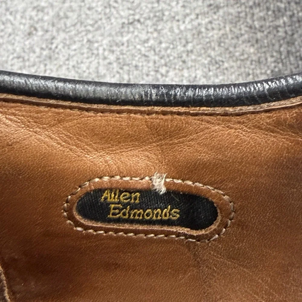 Allen Edmonds Park Avenue Oxford Dress Shoes Mens 14 D Black Leather Cap Toe USA